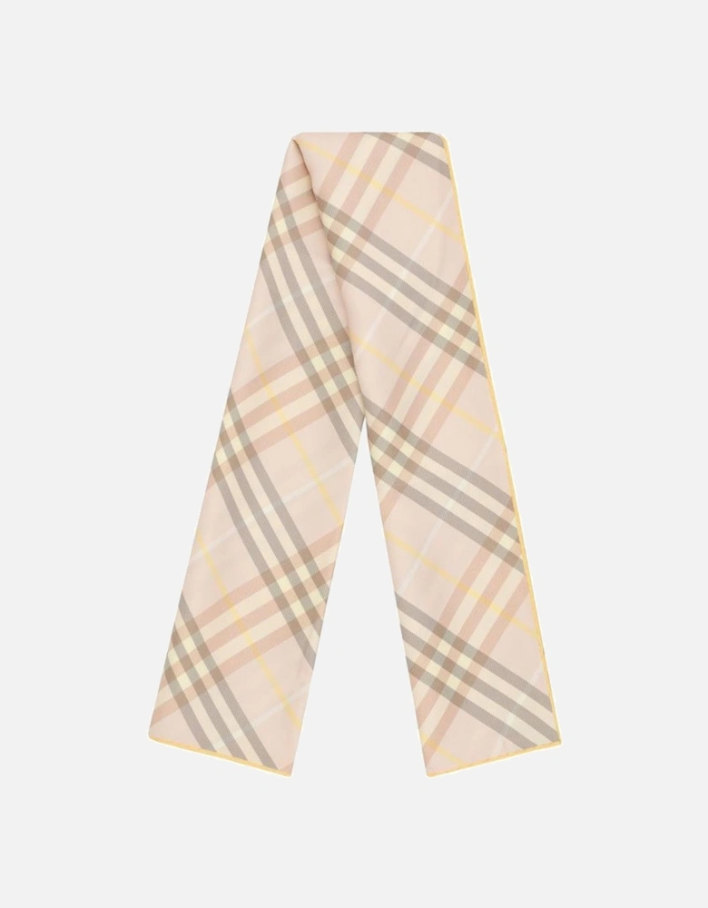 Silk Scarf with Archivio Check Pattern Women - Multicolor Scarves