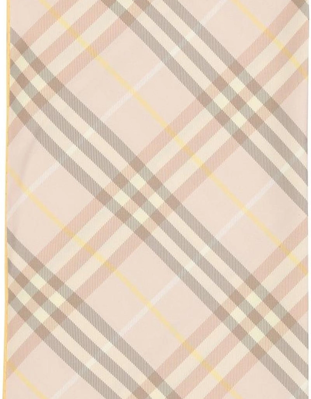 Silk Scarf with Archivio Check Pattern Women - Multicolor Scarves, 4 of 3