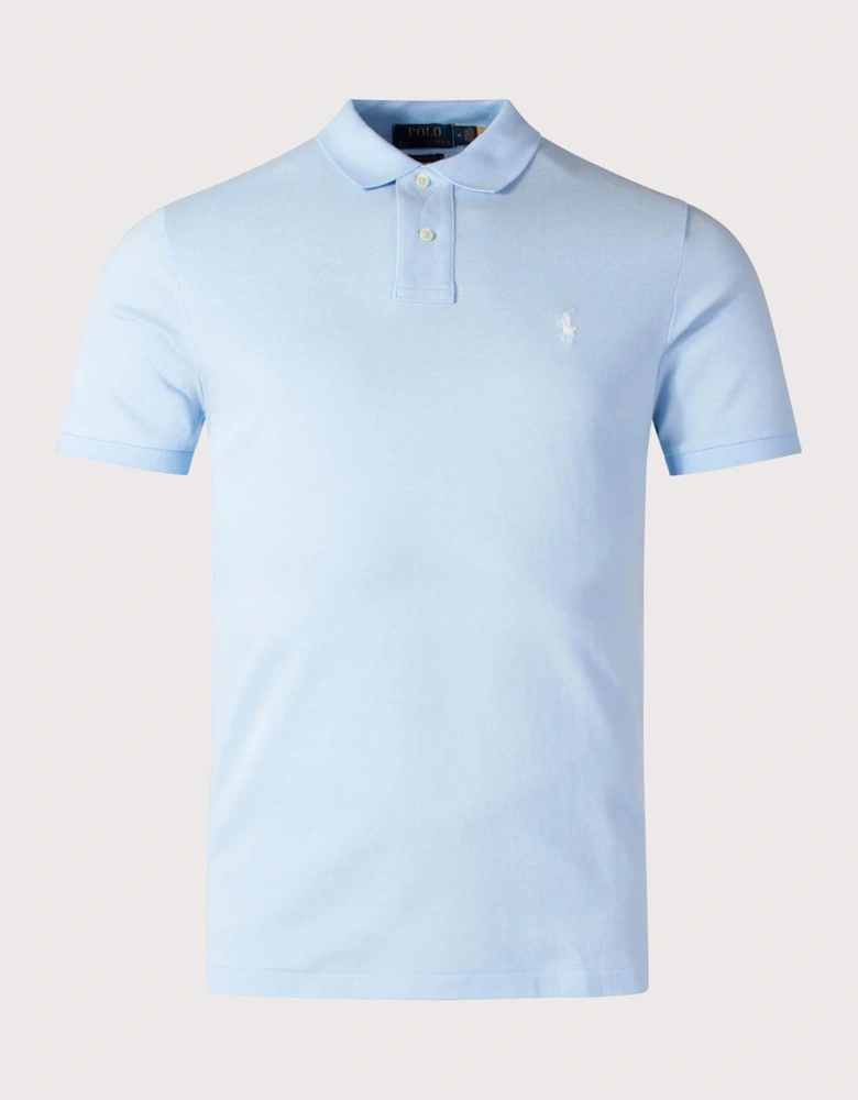 Custom Slim Fit Mesh Polo Shirt