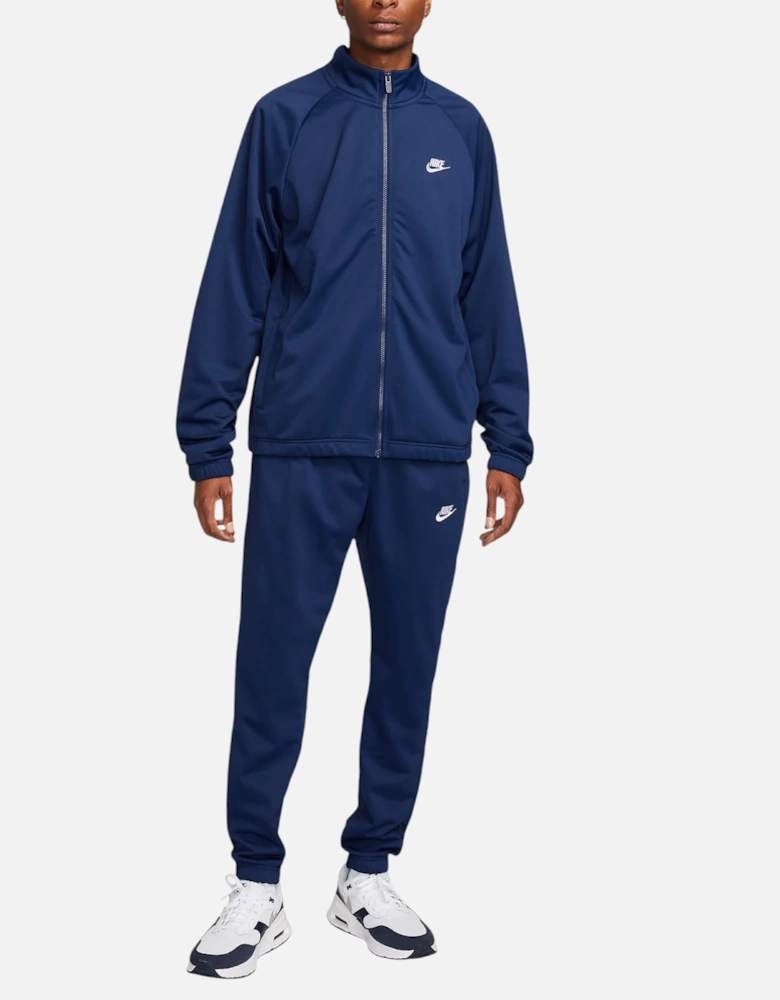 Club Mens Poly-Knit Tracksuits Relaxed Fit Gym Dri Fit Polyester Tracksuit