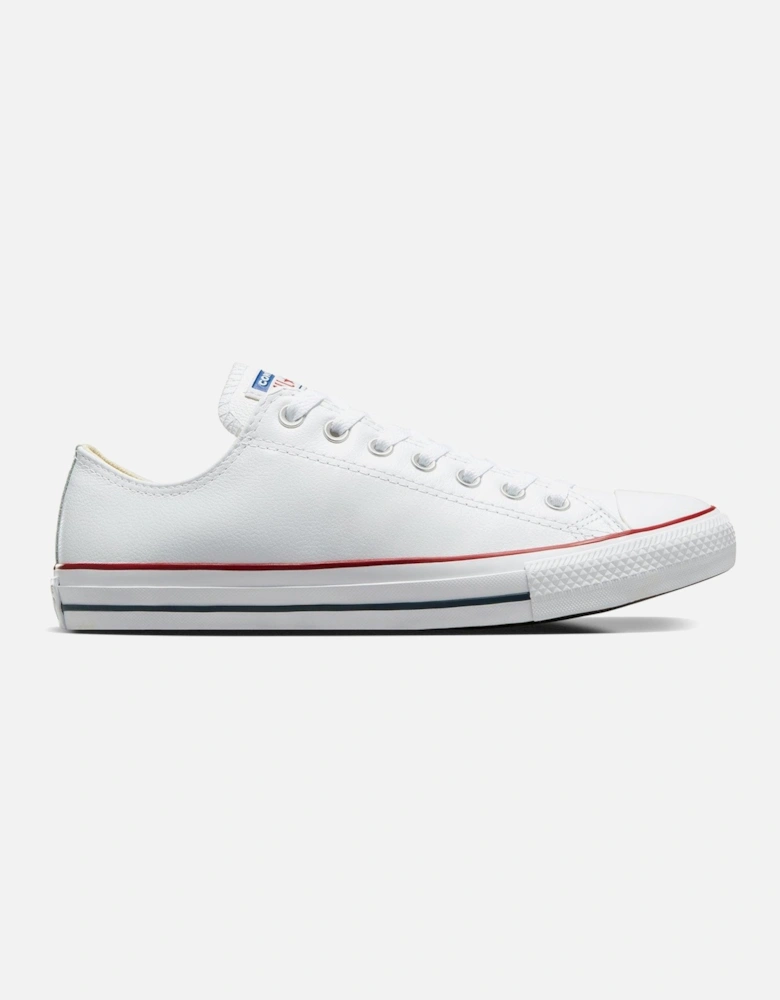 Leather Ox Trainers - White