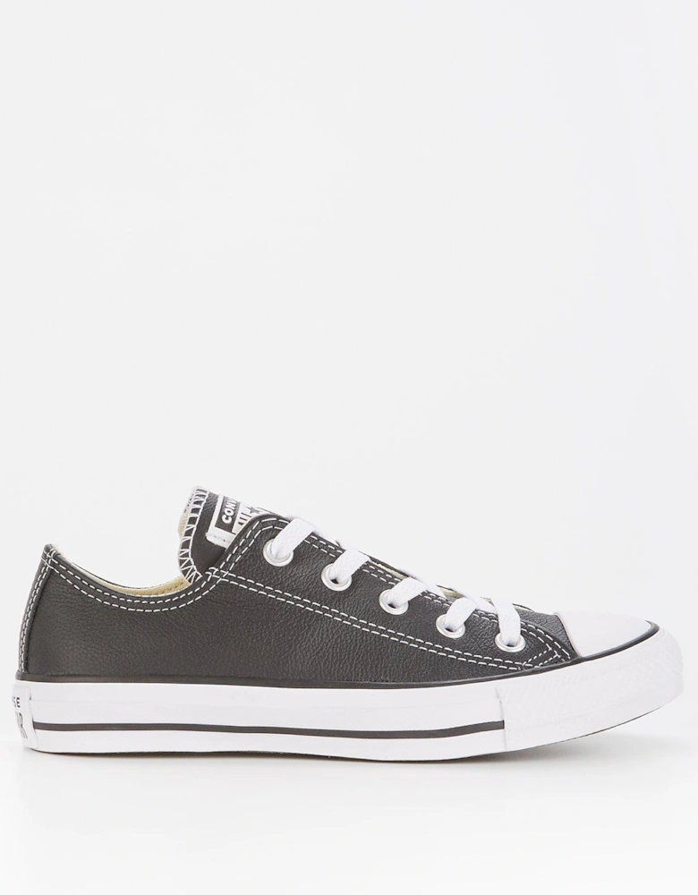 Leather Ox Trainers - Black