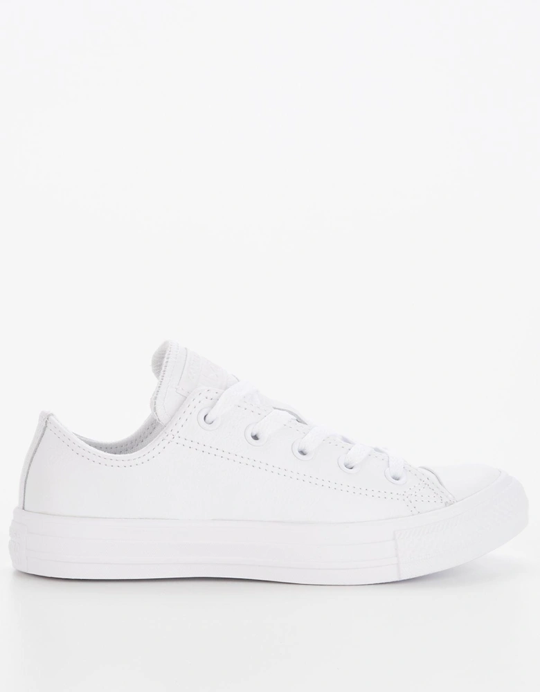 Leather Ox Trainers - White