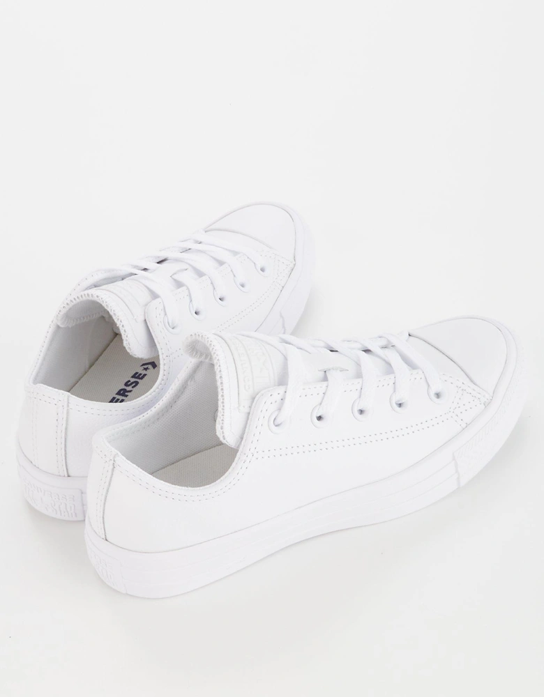 Leather Ox Trainers - White