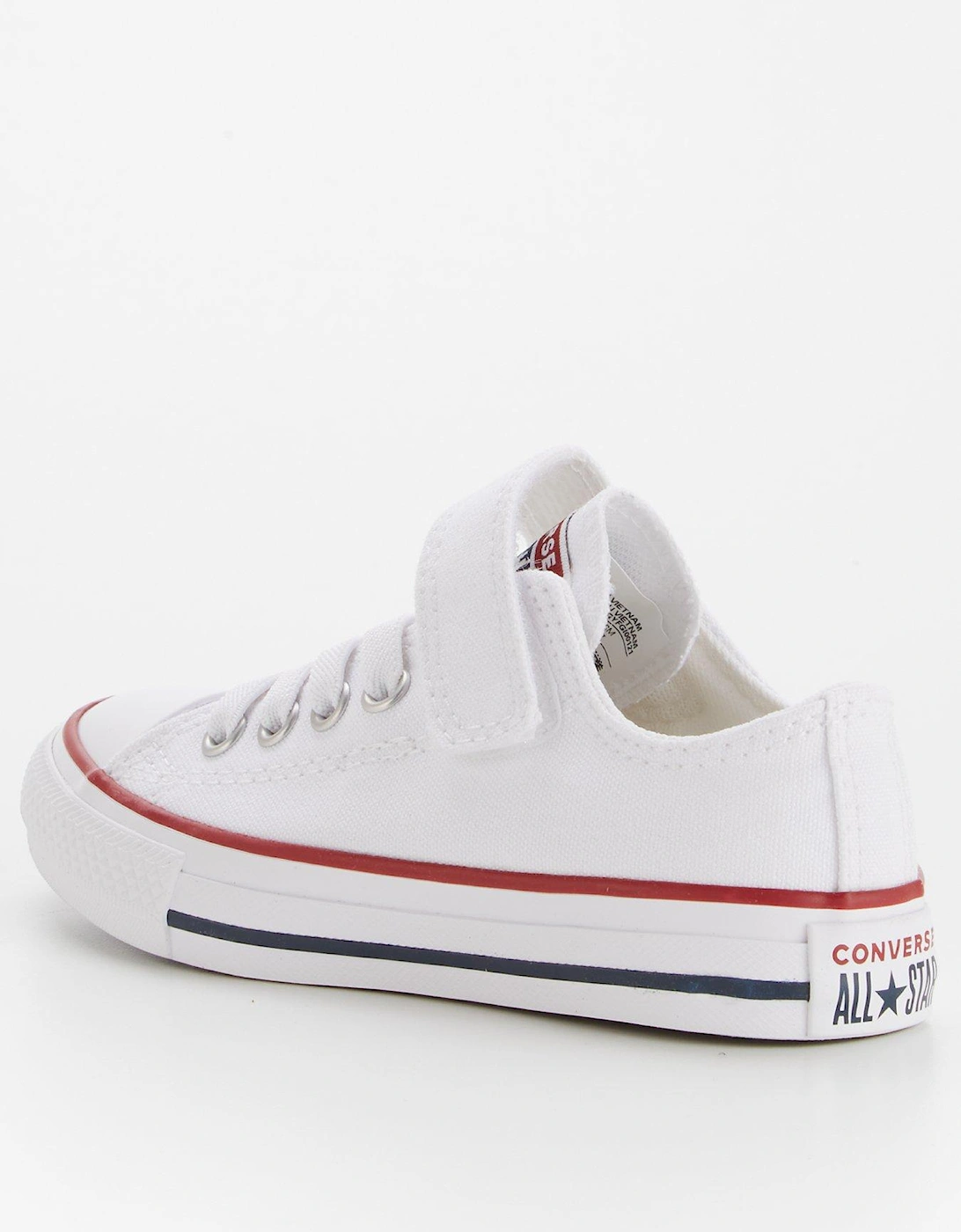 Kids Easy-On Velcro Ox Trainers - White