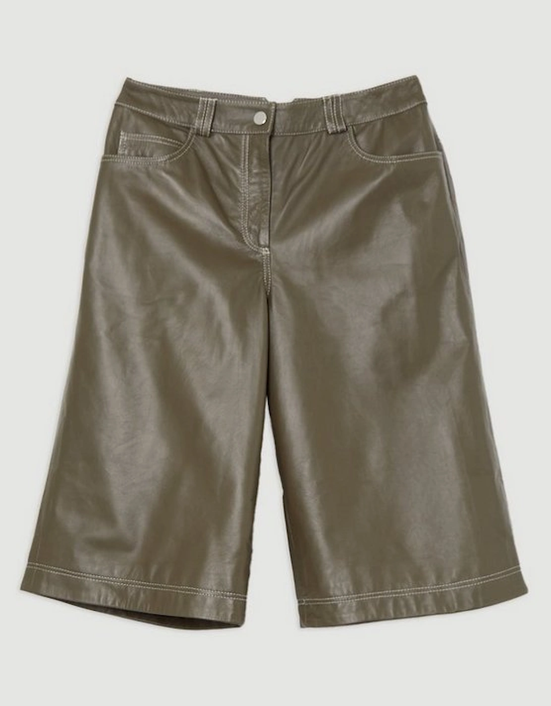 Leather 5 Pocket Bermuda Short