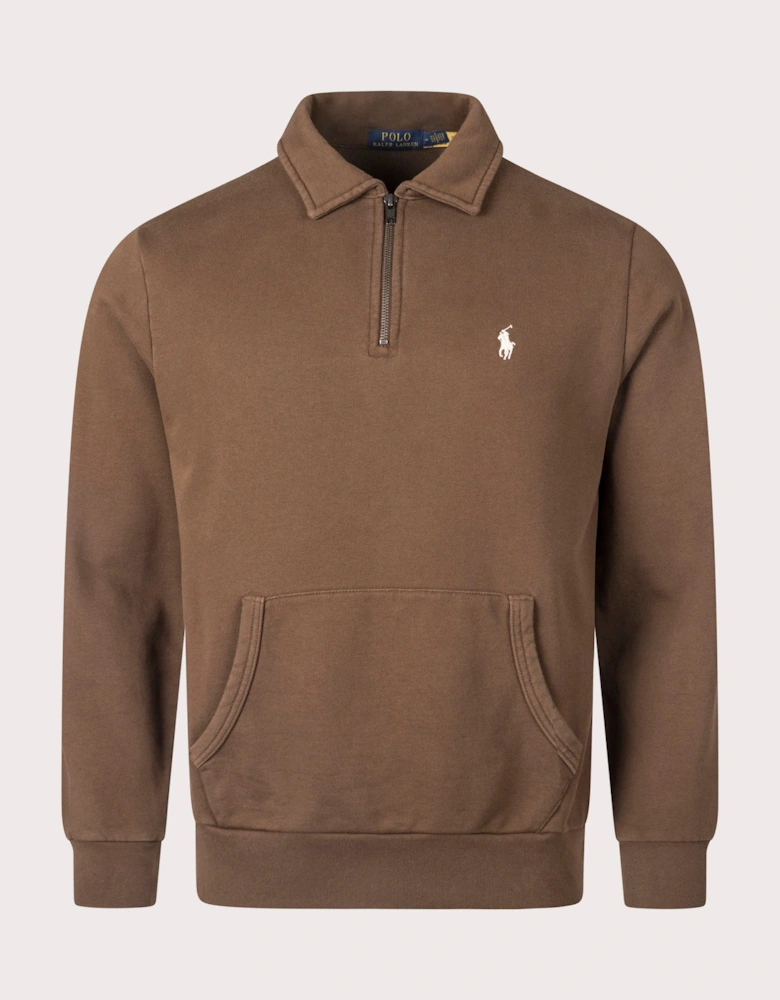 Quarter Zip Loopback Terry Sweatshirt