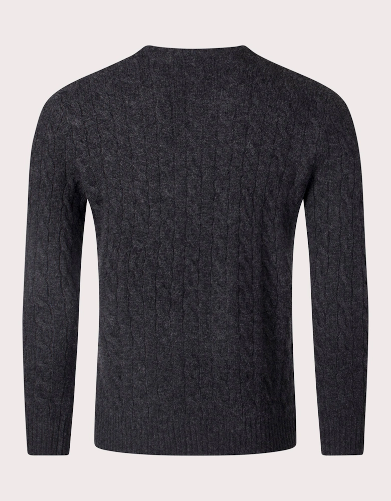 Cashmere Blend Cable Knit Jumper