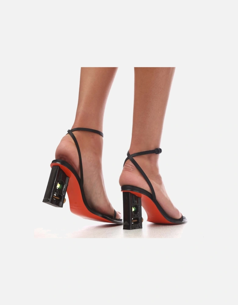 Bubble-Level Ankle Strap Shoes