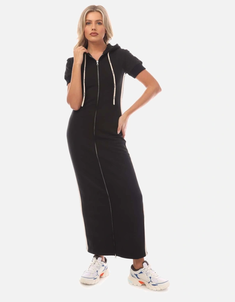 Fleece Hoodie Long Dress