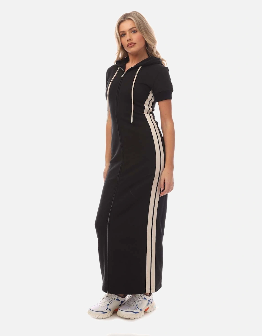 Fleece Hoodie Long Dress