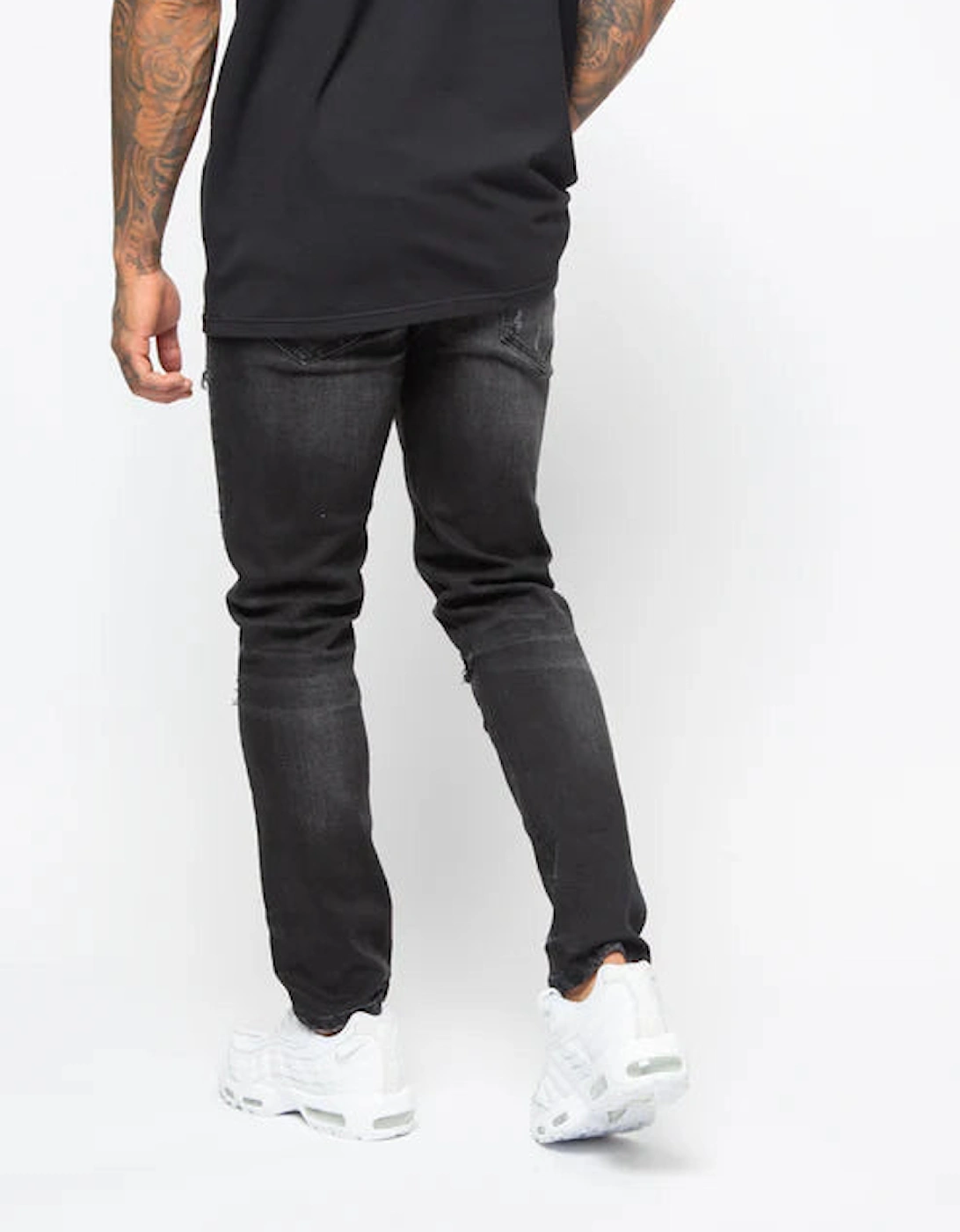 Marco Rip & Repair Jeans - Black