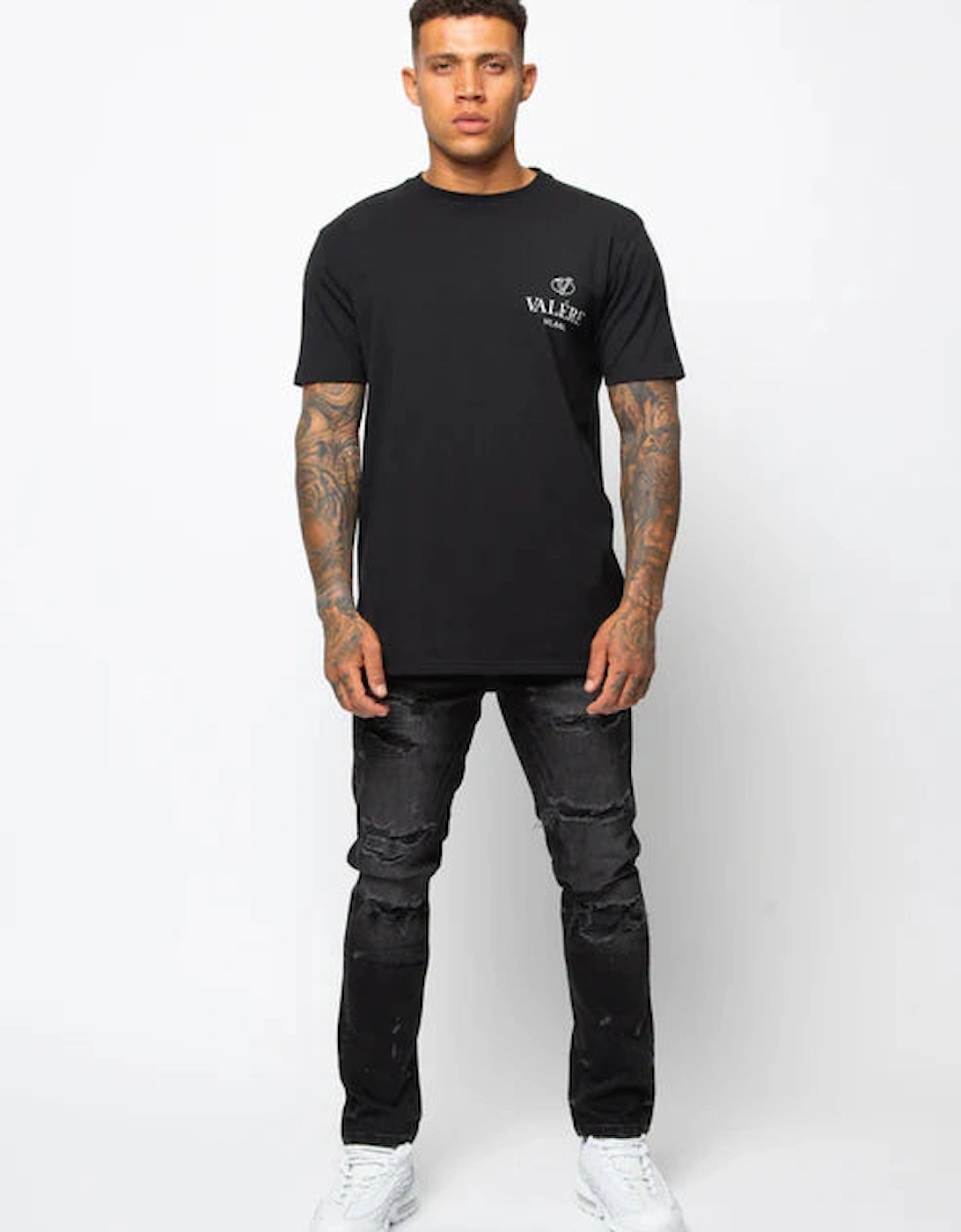 Marco Rip & Repair Jeans - Black