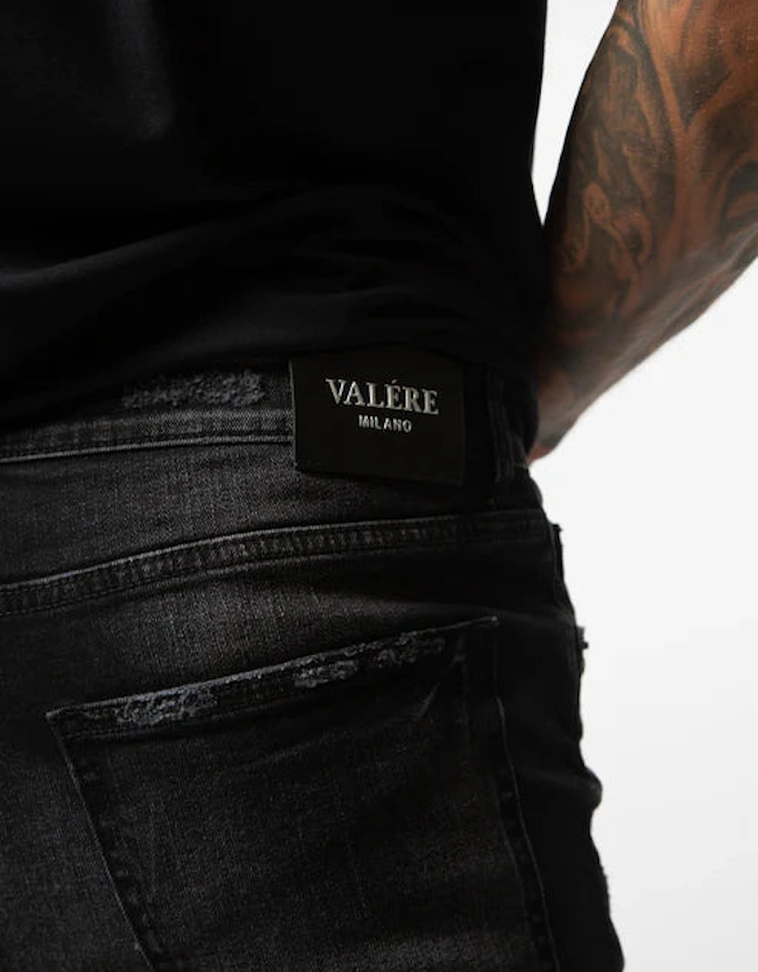 Marco Rip & Repair Jeans - Black