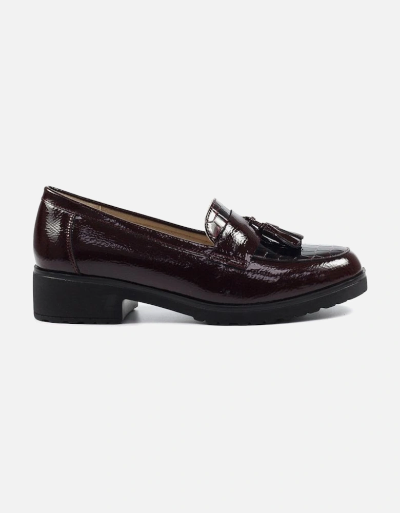 FLW002 Vivi Tassle shoe in Burgundy