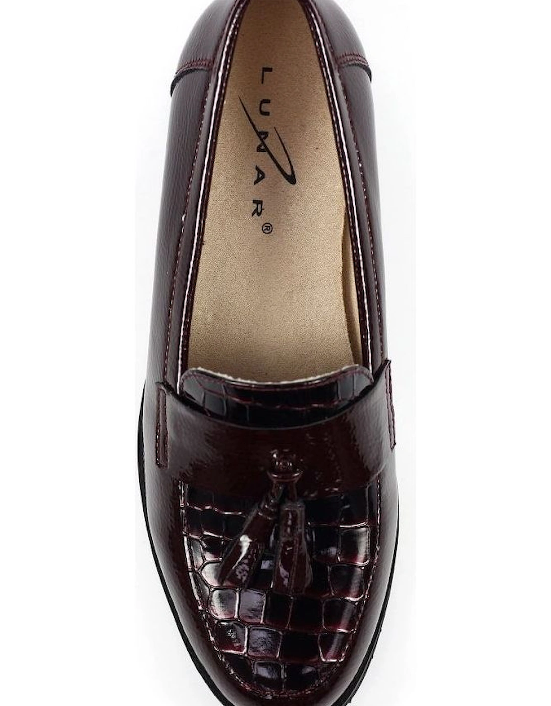 FLW002 Vivi Tassle shoe in Burgundy