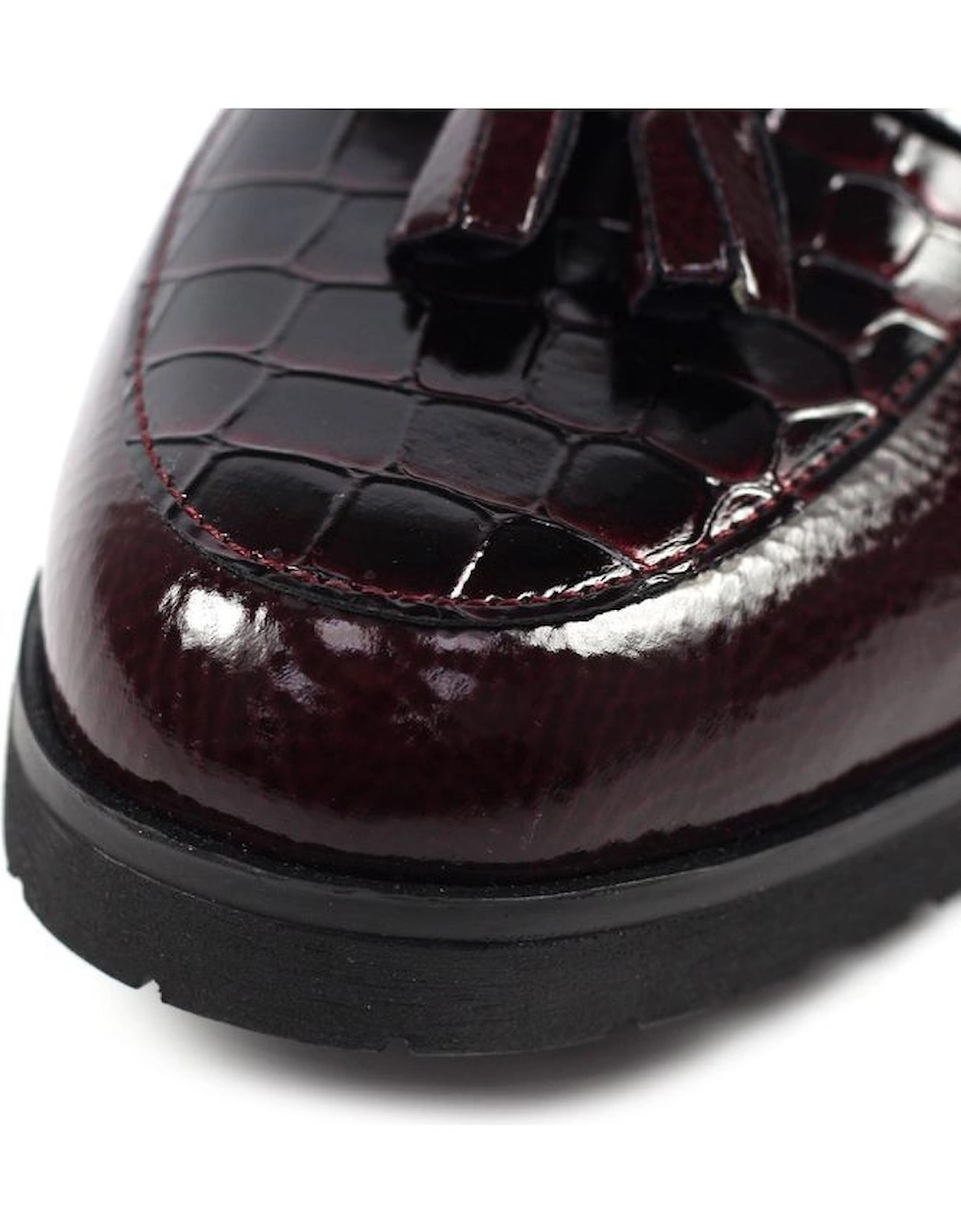 FLW002 Vivi Tassle shoe in Burgundy