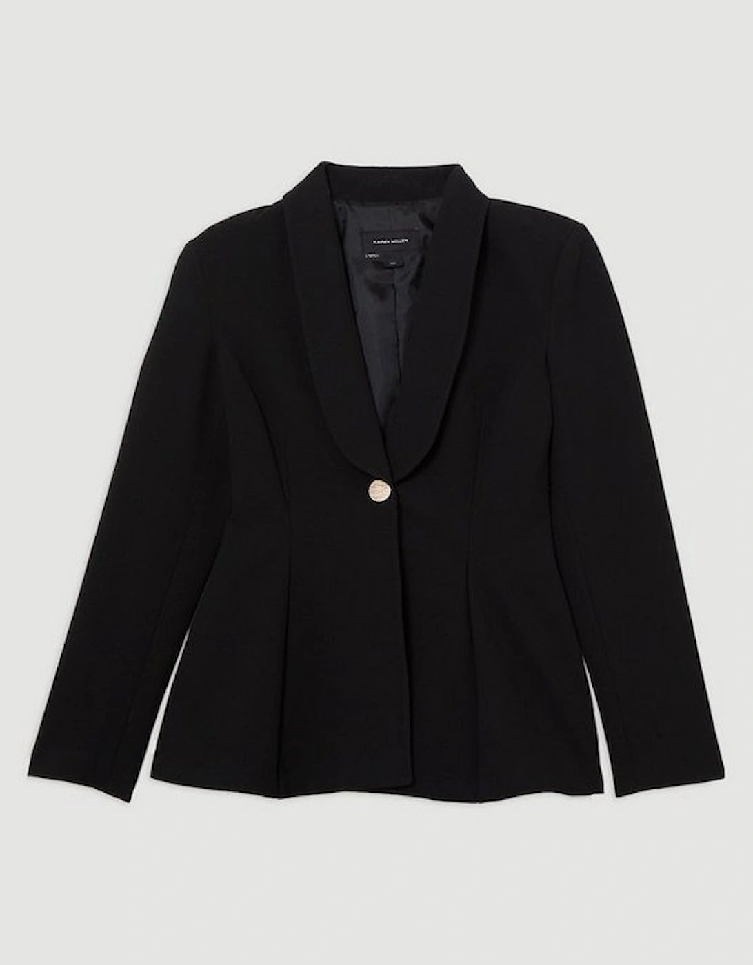 Compact Stretch Stab Stitch Single Breasted Tailored Jacket