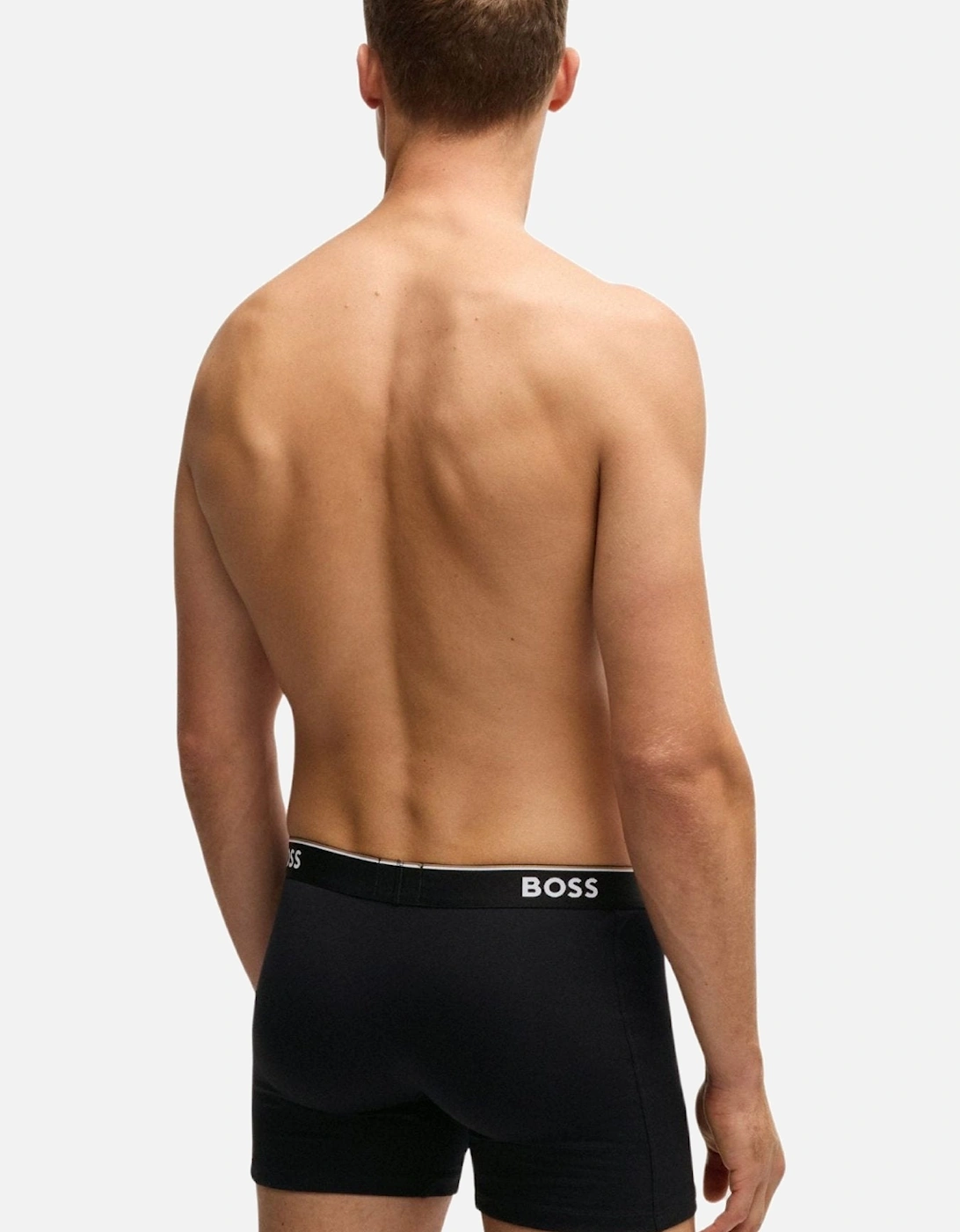 3-Pack Power Logo Boxer Briefs, Black