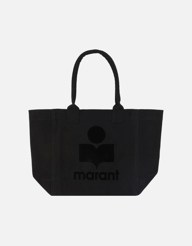 Cotton Yenky Small Tote Bag with Monogram Women - Black Shoulder Bags