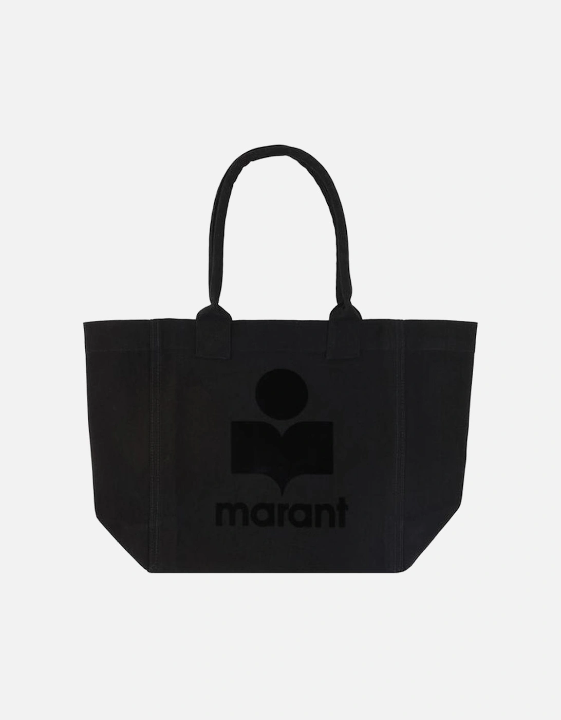 Cotton Yenky Small Tote Bag with Monogram Women - Black Shoulder Bags, 4 of 3
