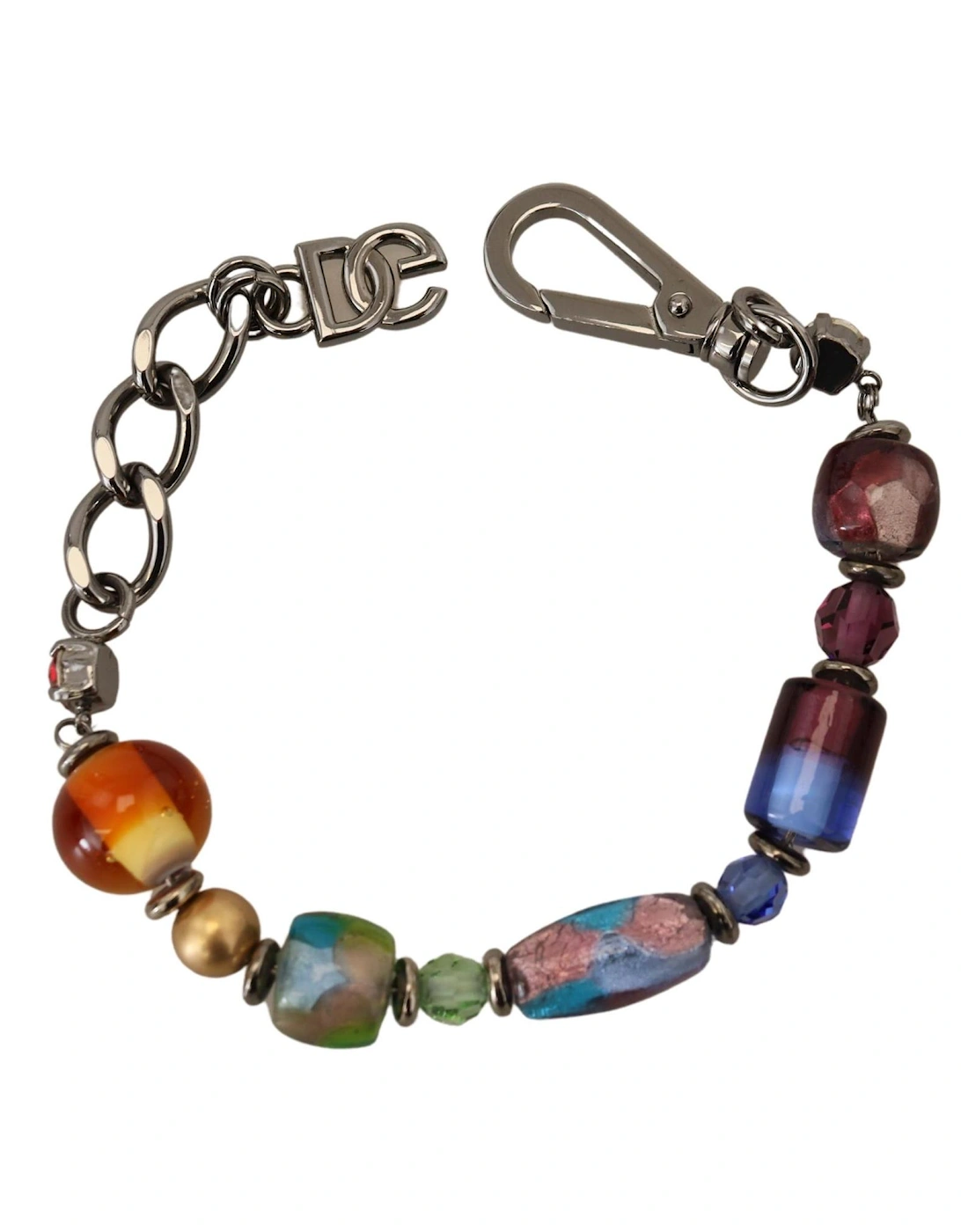Multicolor Beaded Keychain Women - Silver Bracelets, 7 of 6