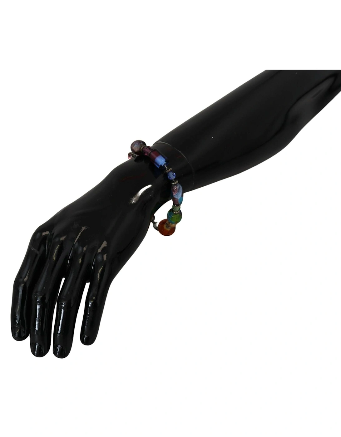 Multicolor Beaded Keychain Women - Silver Bracelets