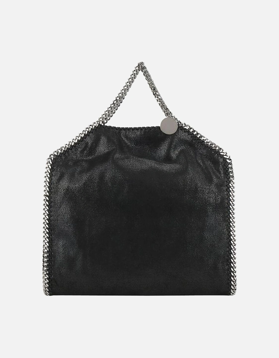 Fold Over Tote Handbag with Chains Women - Black, 4 of 3