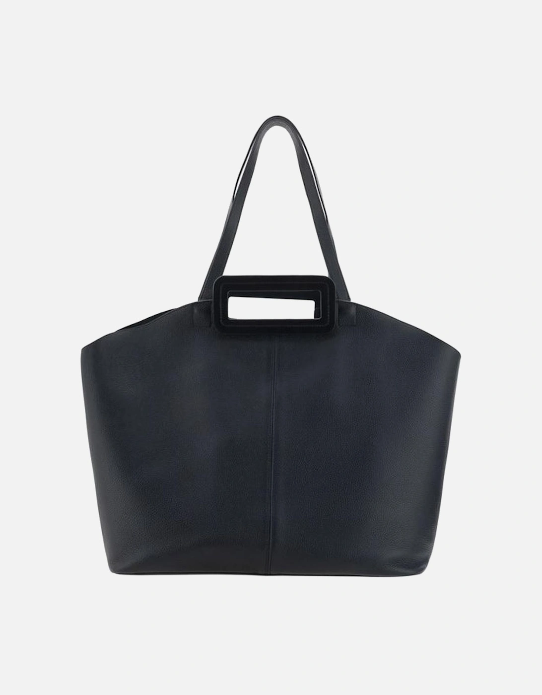 Calfskin Grande Shoulder Bag with Sculptural Handles Women - Black, 5 of 4