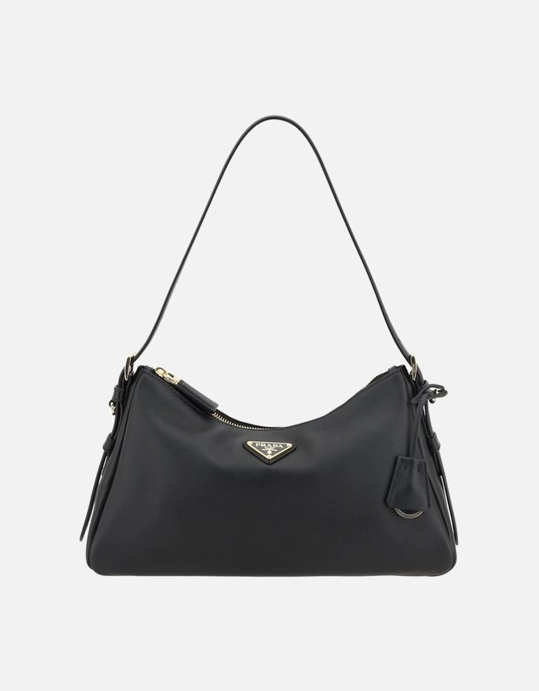 Medium Leather Shoulder Bag with Adjustable Strap Women - Black, 5 of 4