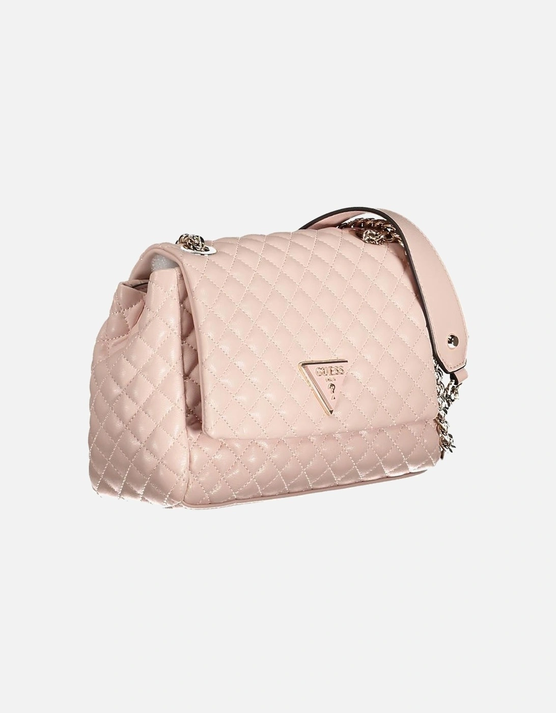 Quilt Bag with Chain Strap and Protective Feet Women - Pink Handbags