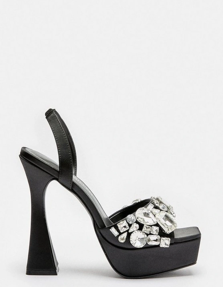 Gemstone Slingback Extreme Platform