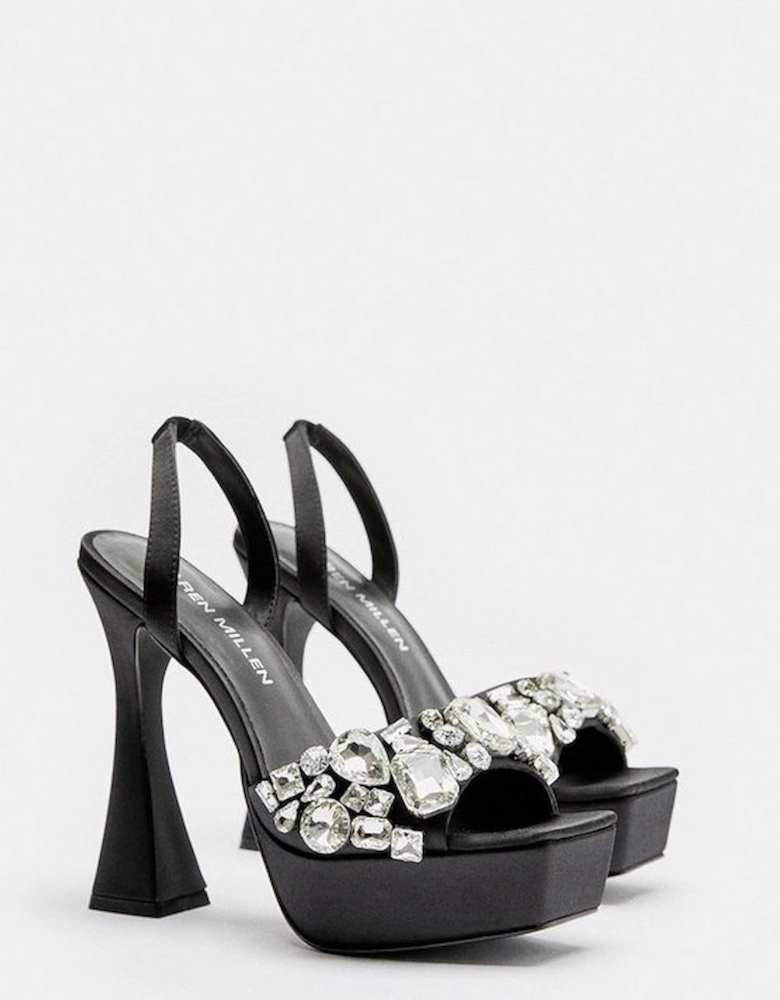 Gemstone Slingback Extreme Platform