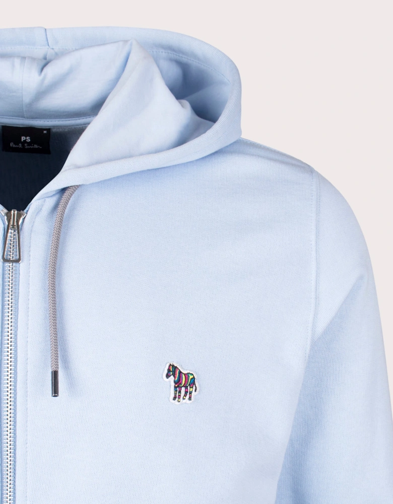 Zebra Logo Zip Through Hoodie