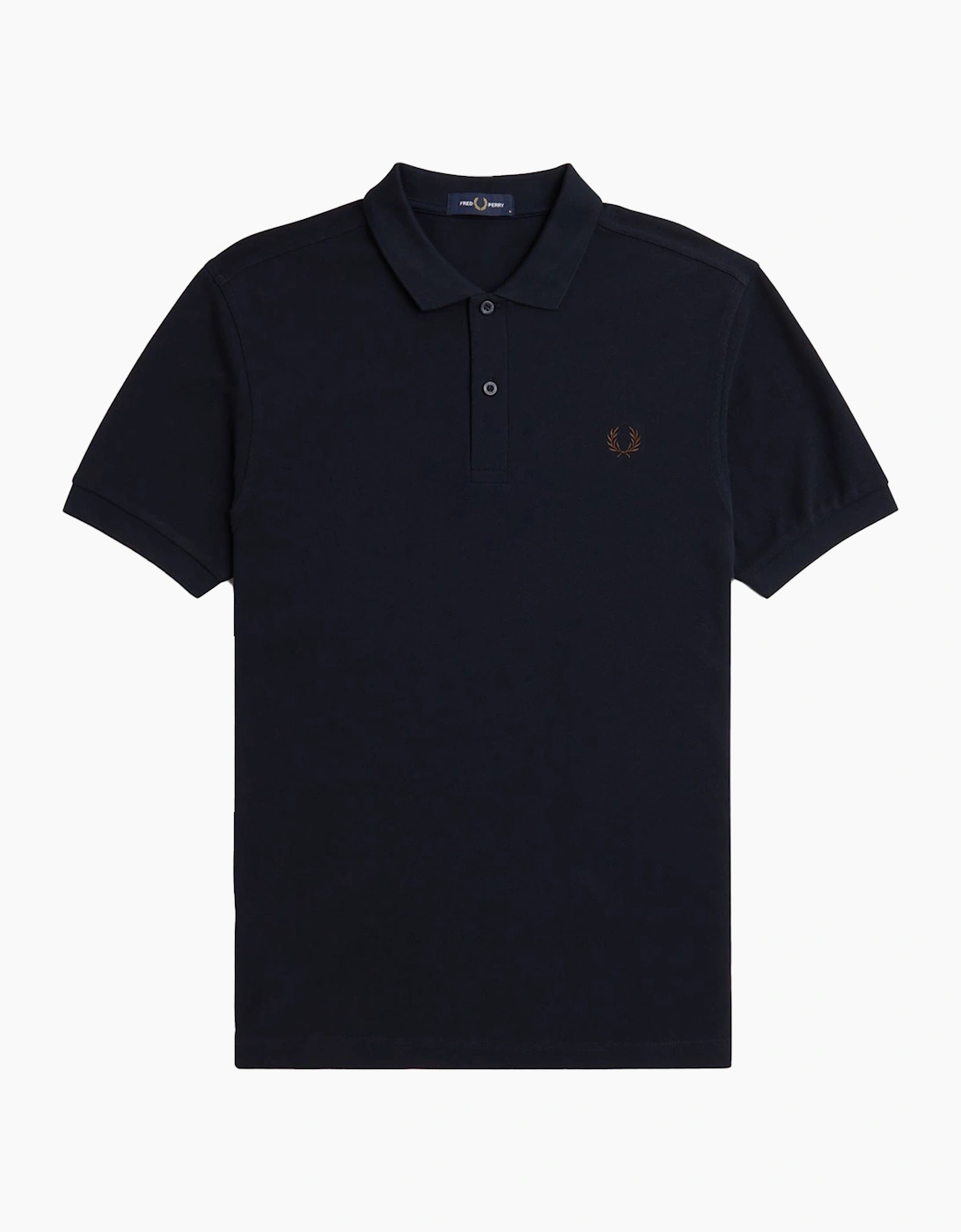 Men's Fred Perry Plain Slim Fit Polo Shirt - Black - Size: 38