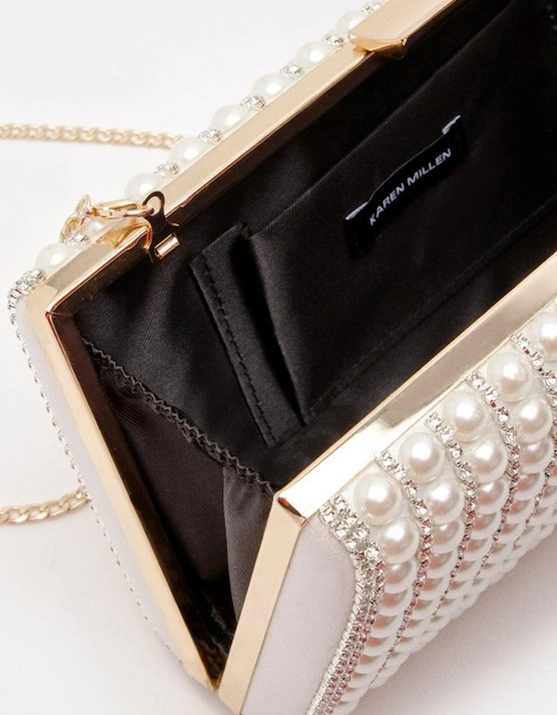 Pearl Embellished Clutch Bag