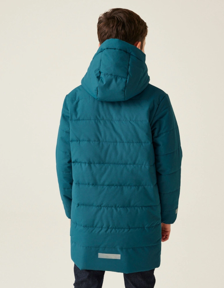 Boys Lakiver Full Zip Longline Padded Coat