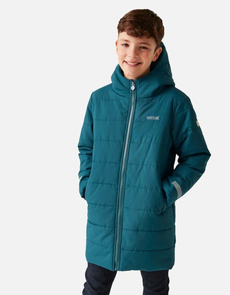 Boys Lakiver Full Zip Longline Padded Coat