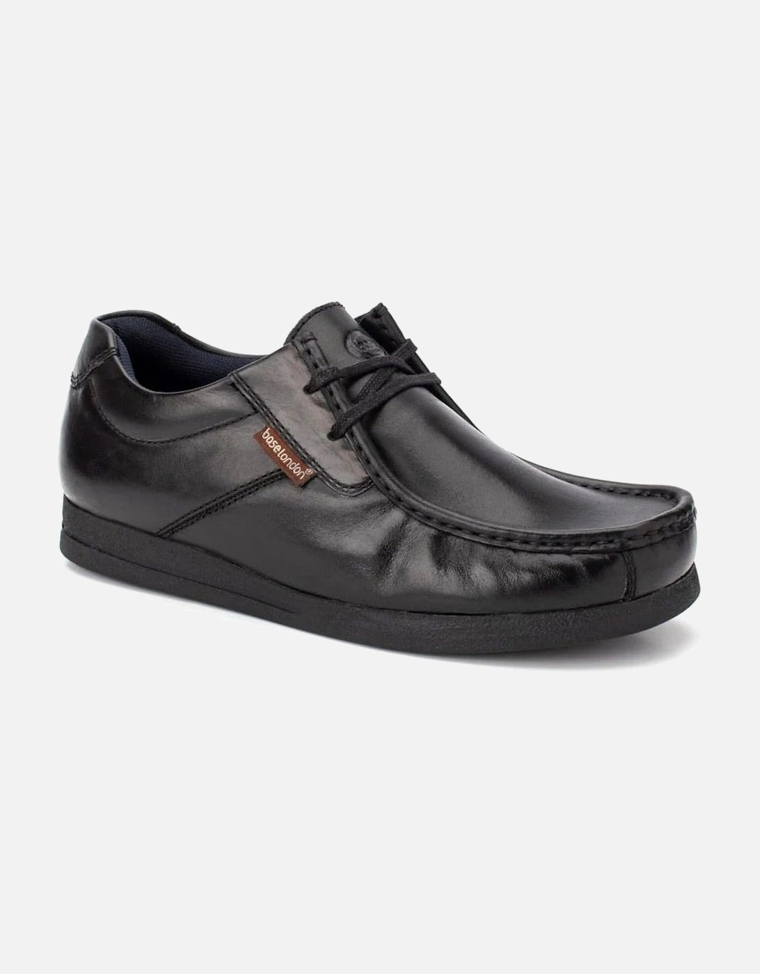 London Men's Event Waxy Leather Shoe In Black