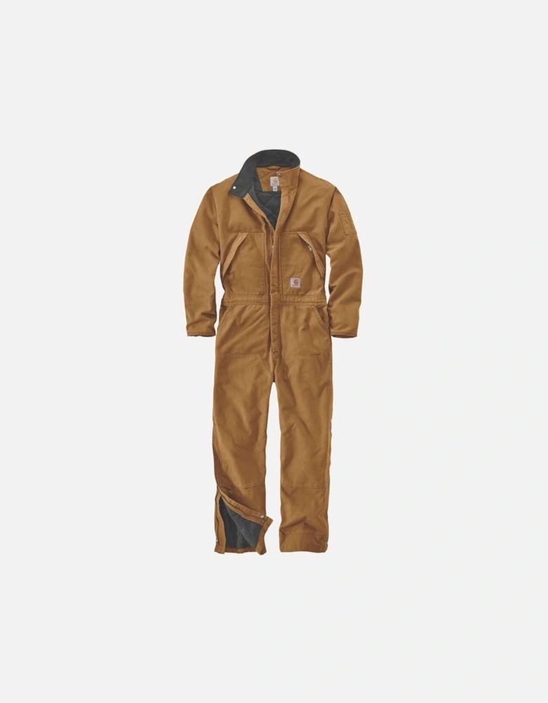 Carhartt Mens Washed Duck Durable Insulated Coverall