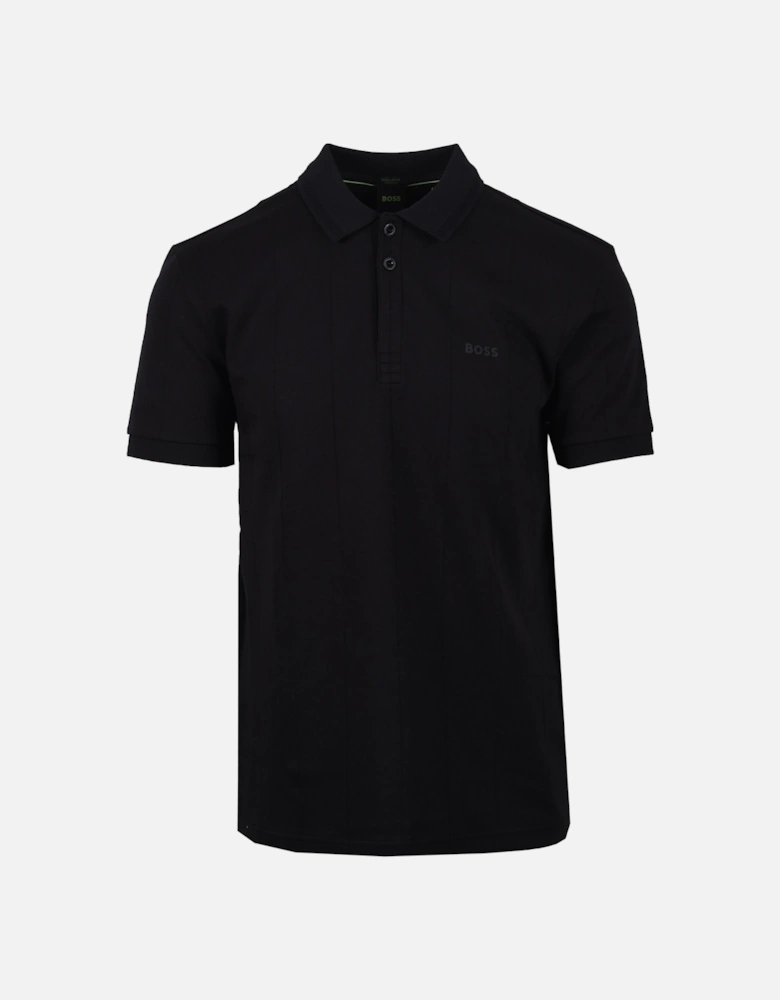 Boss Drop Needle Paddy Polo Shirt Black