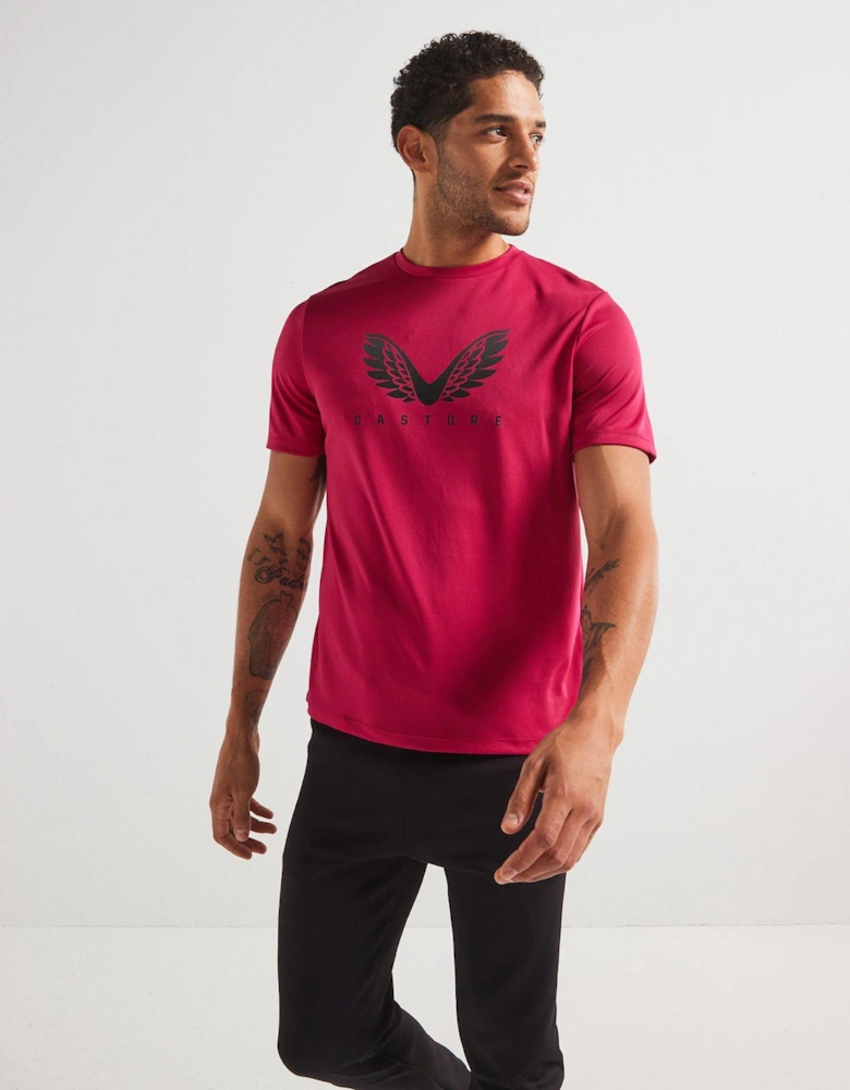 Mens Training Adapt Graphic T-Shirt - Pink