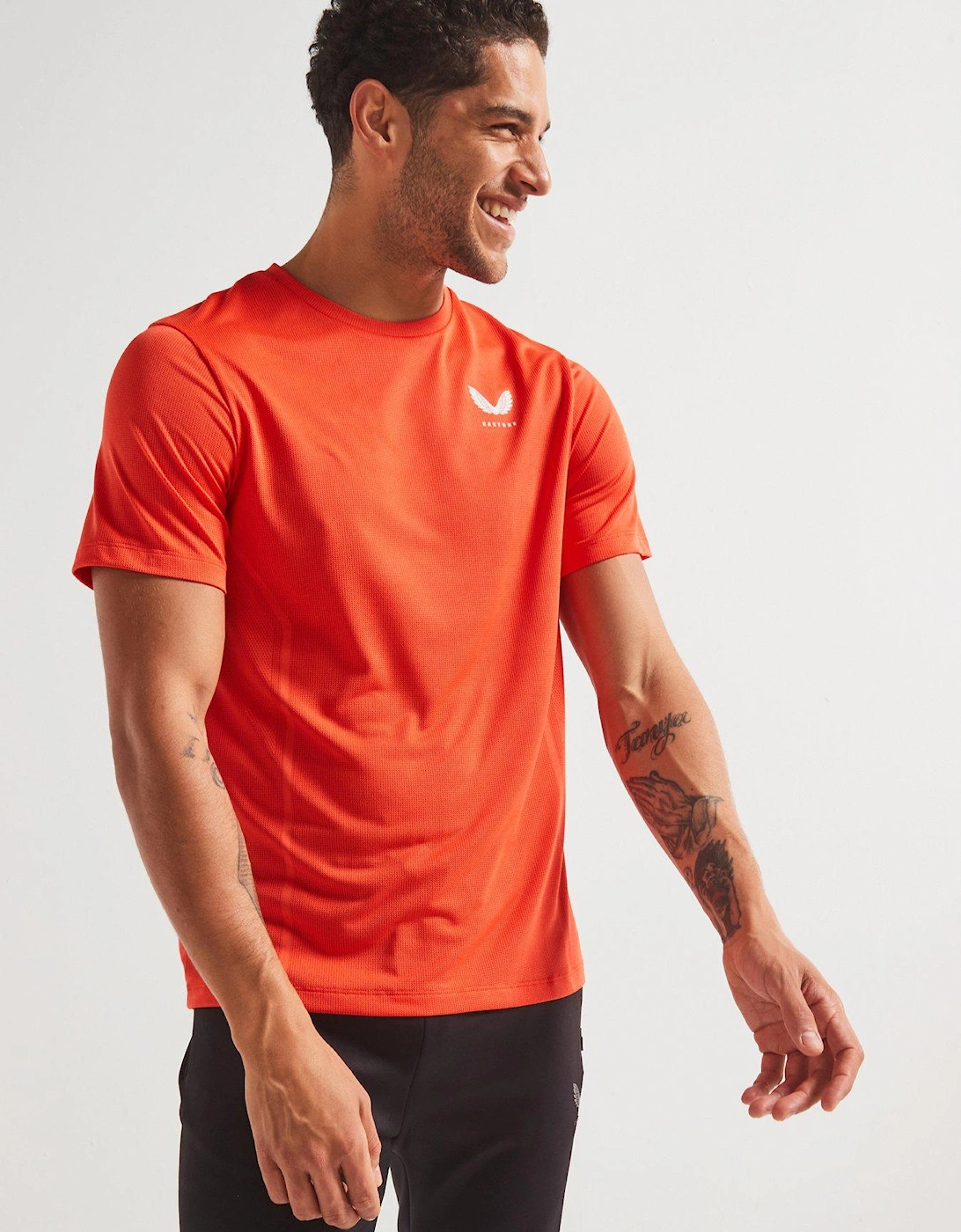 Mens Training Apex Enginee Knit Short Sleeve T-Shirt - Red, 7 of 6
