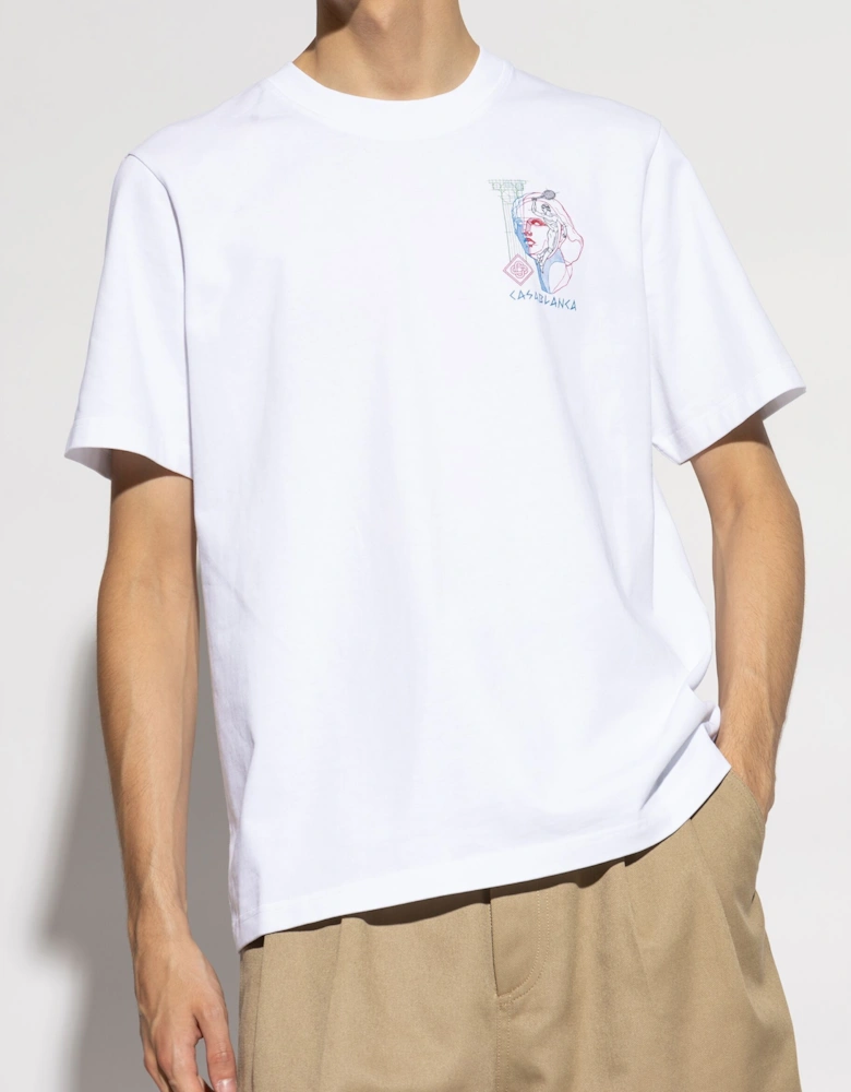 Play In Progress Printed T-Shirt in White