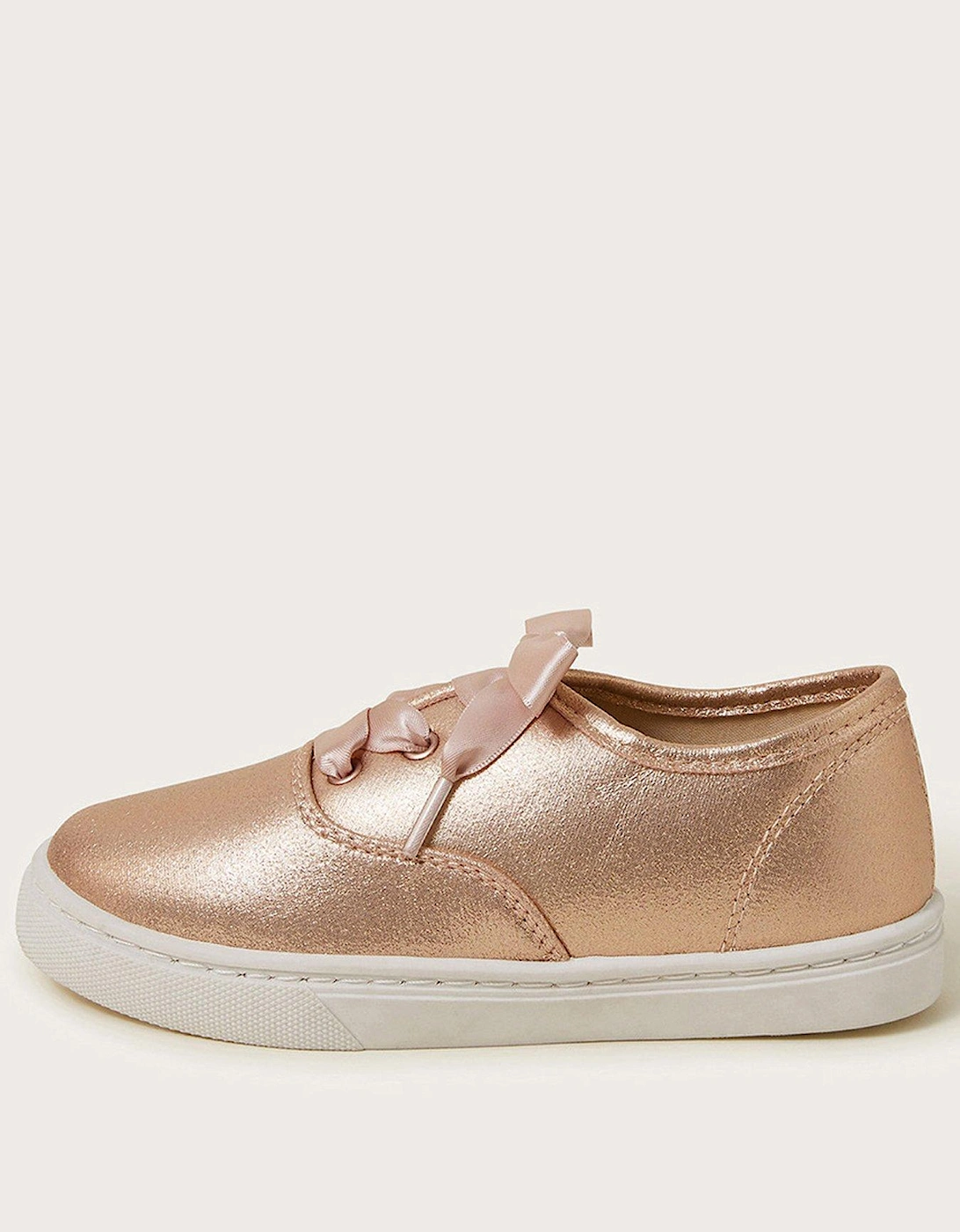 Girls Shimmer Party Shoes - Rose Gold, 2 of 1