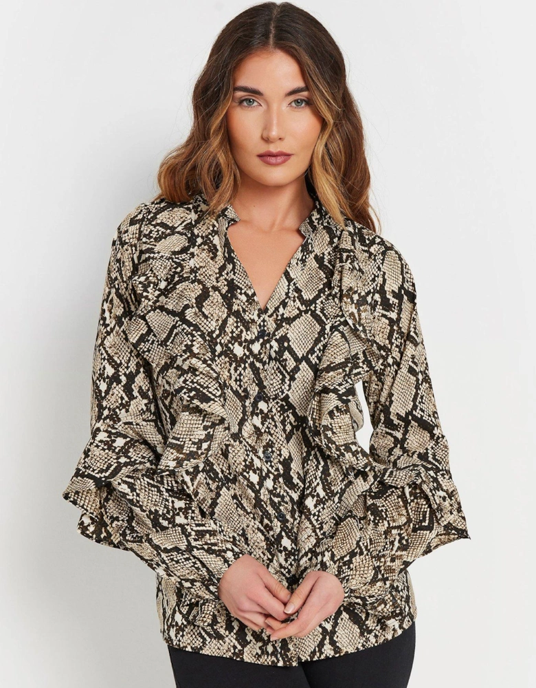 Frilled Shirt - Natural