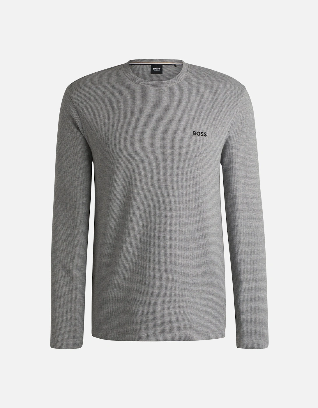 Waffle Style Long-Sleeve T-Shirt, Medium Grey, 2 of 1