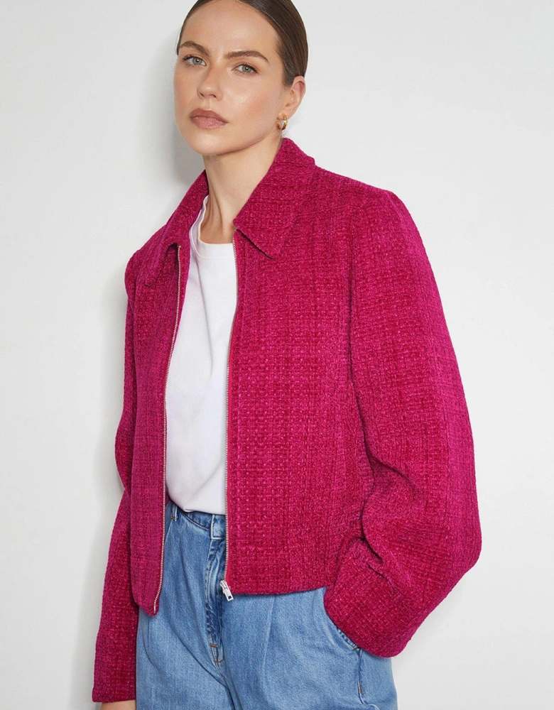 Teagan Tweed Jacket - Pink