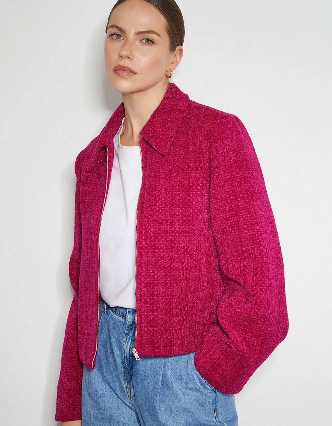 Teagan Tweed Jacket - Pink, 2 of 1