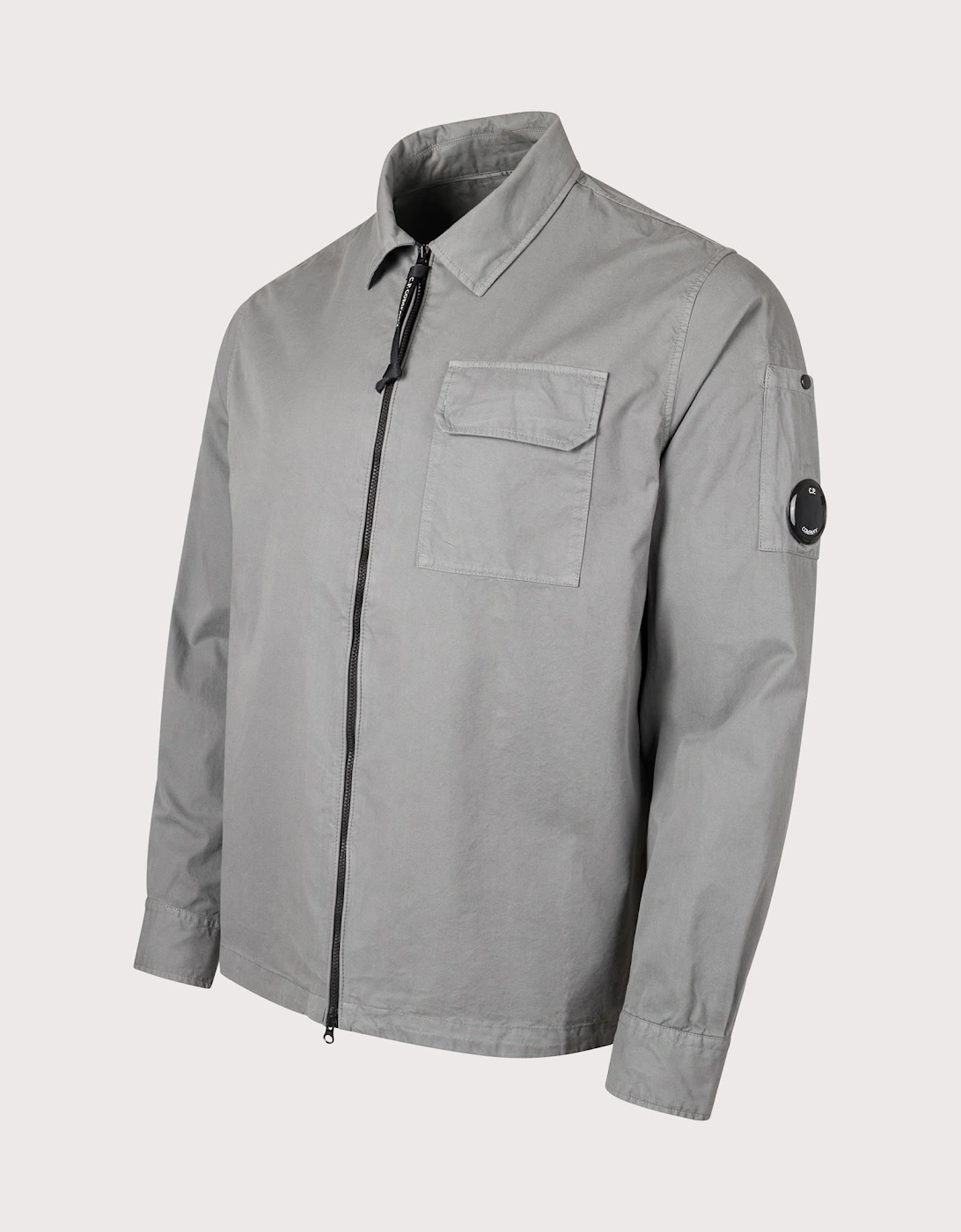 Organic Gabardine Zip Through Overshirt, 5 of 4